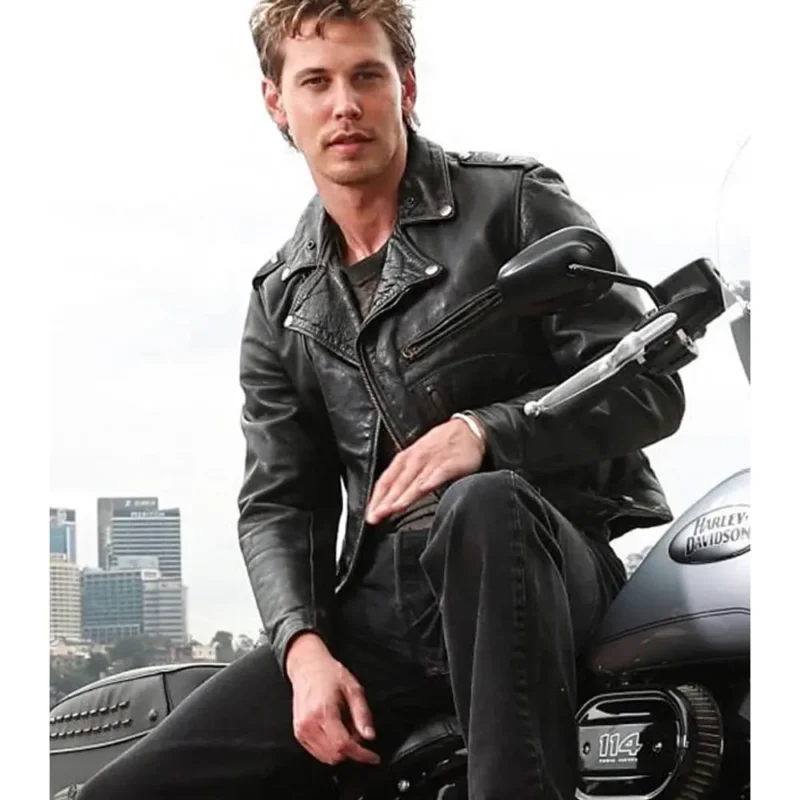 Celebrity Men’s Black Leather Jacket