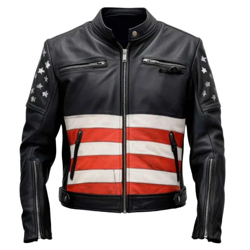 Men's Biker Leather Jacket