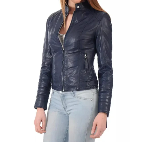 Women’s Biker Leather Jacket