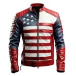 Men's Leather Jacket Motorbike