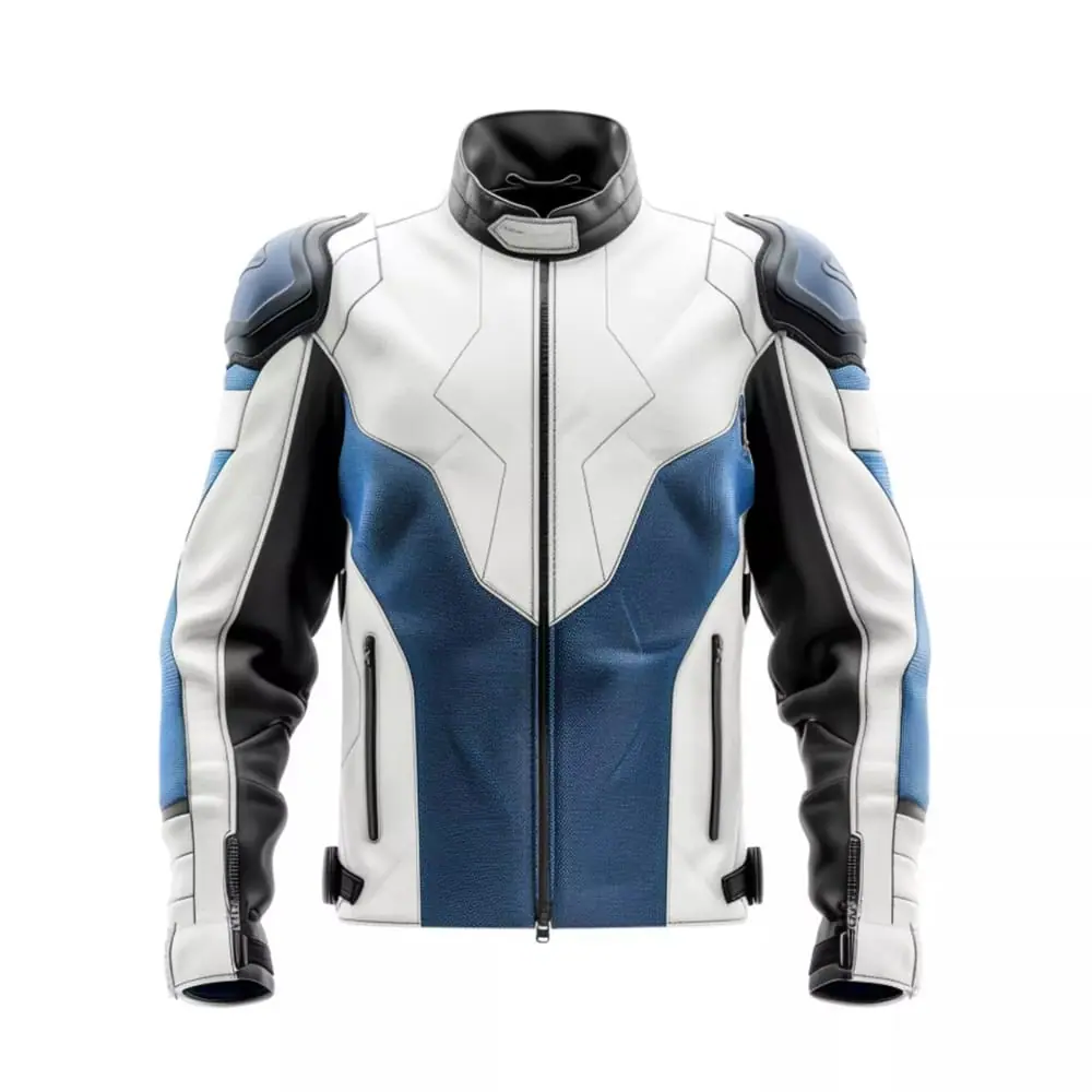 Men’s Real Leather Biker Riding Jacket – Genuine Cowhide Men's Leather Biker Jacket