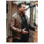 Celebrity Men’s Biker Leather Jacket