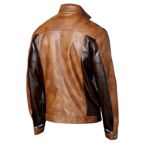 Celebrity Men’s Biker Leather Jacket