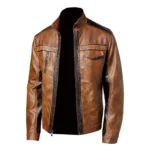 Celebrity Men’s Biker Leather Jacket