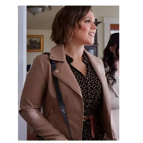 Celebrity Women’s Biker Leather Jacket