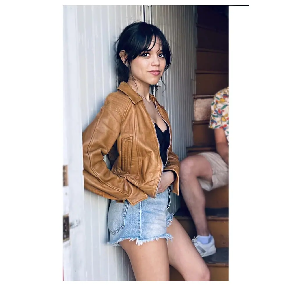 Celebrity Women’s Fashion Style Brown Color Leather Jacket Celebrity Women’s Leather Jacket