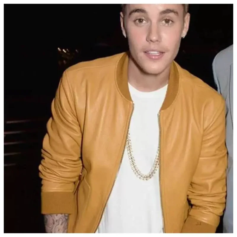 American Singer Bomber Leather Jacket