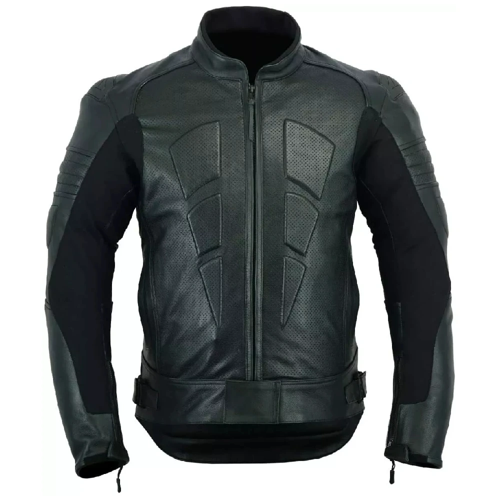 Mens Biker Leather Jacket (1) Men's Biker Leather Jacket