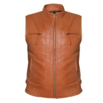Men’s Biker Leather Vest Jacket