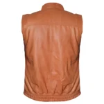 Men’s Biker Leather Vest Jacket