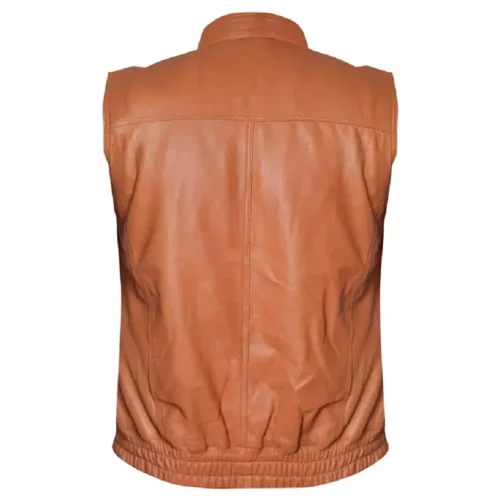 Men’s Biker Leather Vest Jacket