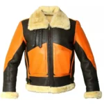 Men’s Bomber Leather Fur Jacket