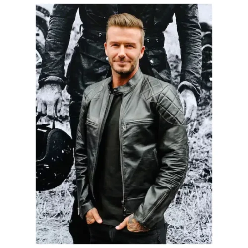 Men’s Celebrity Leather Biker Jacket