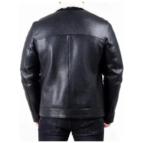 Men’s Faux Fur Leather Jacket