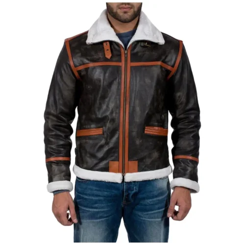 Men’s Fur Leather Jacket