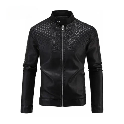 Men’s Leather Biker Jacket