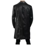 Men’s Leather Biker Long Coat