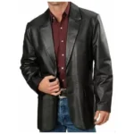 Men’s Leather Blazer Coat