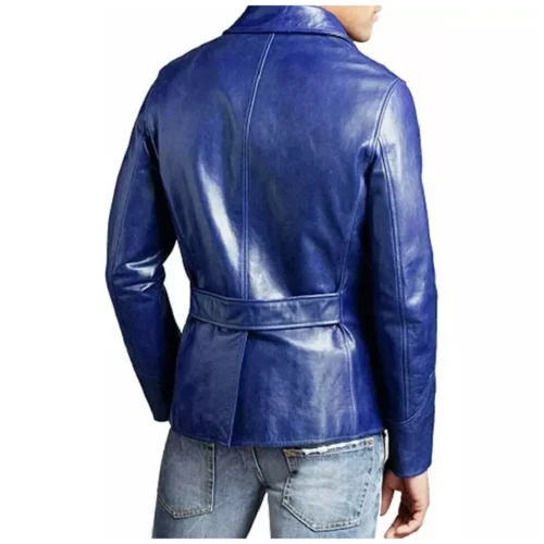 Men’s Leather Blazer Coat