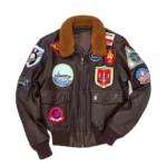 Men’s Leather Bomber Jacket