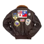 Men’s Leather Bomber Jacket
