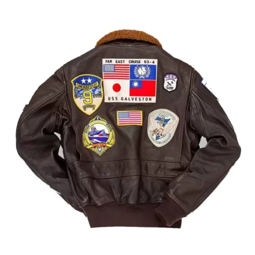 Men’s Leather Bomber Jacket