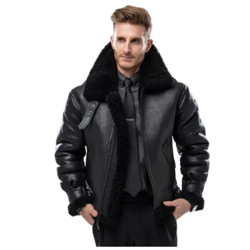 Men’s Shearling Leather Jacket