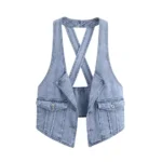 Women’s Denim Vest Jacket