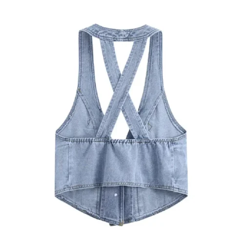 Women’s Denim Vest Jacket