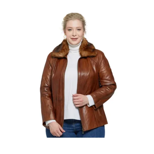 Women’s Fur Leather Jacket