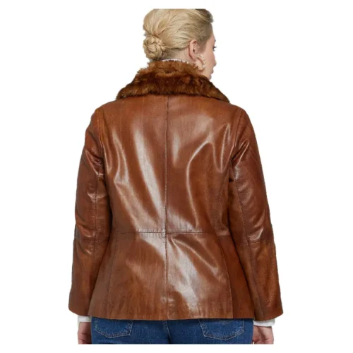 Women’s Fur Leather Jacket