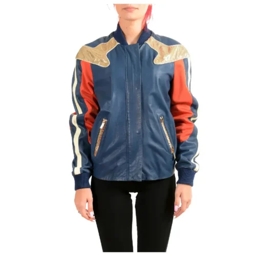 Women’s Leather Bomber Jacket