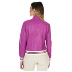 Women’s Leather Bomber Jacket