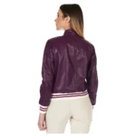 Women’s Leather Bomber Jacket