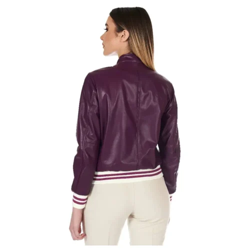 Women’s Leather Bomber Jacket