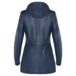 Women’s Leather Hooded Coat
