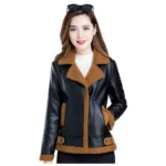 Women’s Leather Jacket Fur