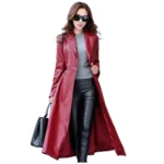 Women’s Long Leather Coat