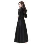 Women’s Long Leather Coat