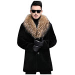 Men’s Faux Fur Long Coat
