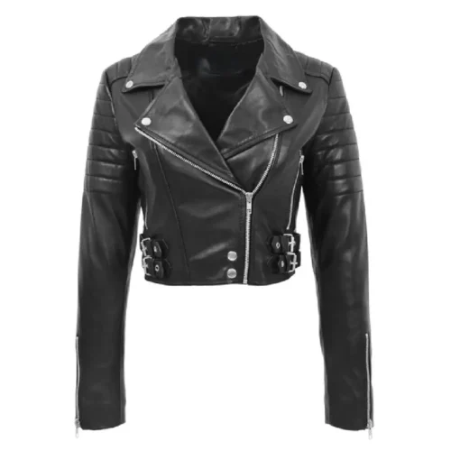 Women’s Biker Short Leather Jacket