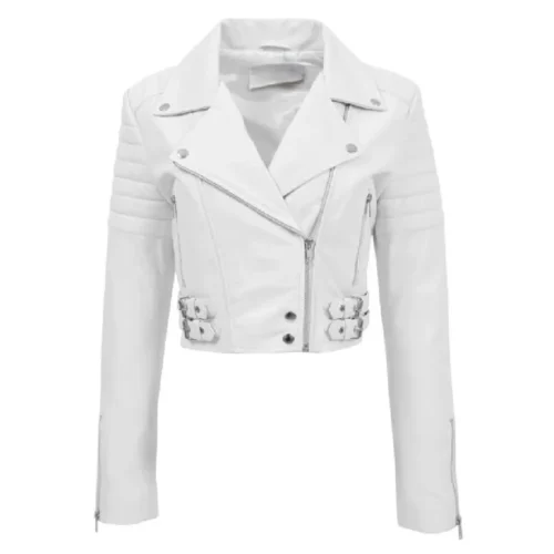 Women’s Biker Short Leather Jacket