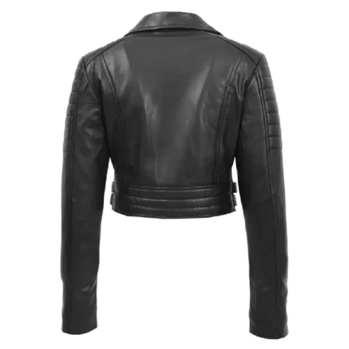Women’s Biker Short Leather Jacket