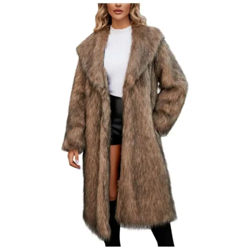 Women’s Faux Fur Long Coat