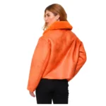 Women’s Faux Shearling Leather Jacket
