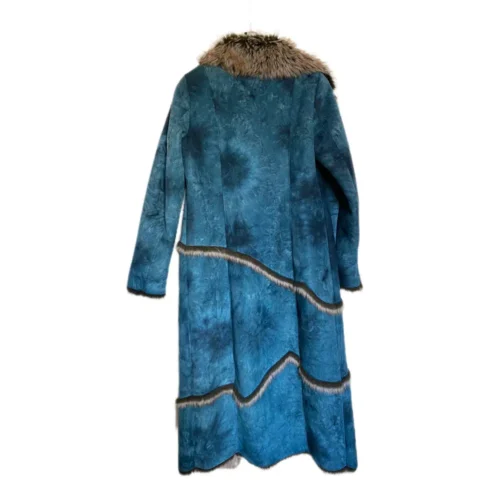 Women’s Fur Long Denim Coat
