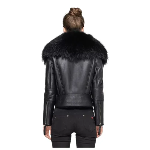 Women’s Fur Shearling Leather Jacket