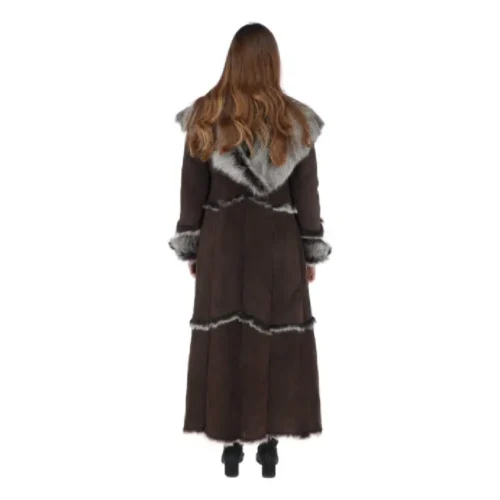 Women’s Hooded Fur Long Coat