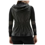 Women’s Hooded Leather Vest Jacket