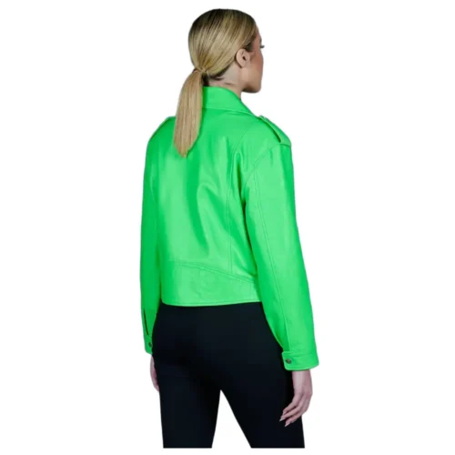 Women’s Leather Biker Jacket Short
